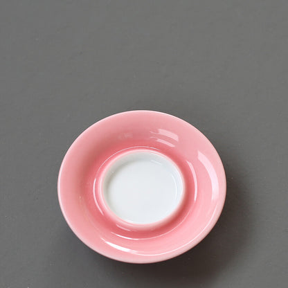 cup and saucer porcelain master cup coaster lady gift 35ml Chinese kungfu teacup