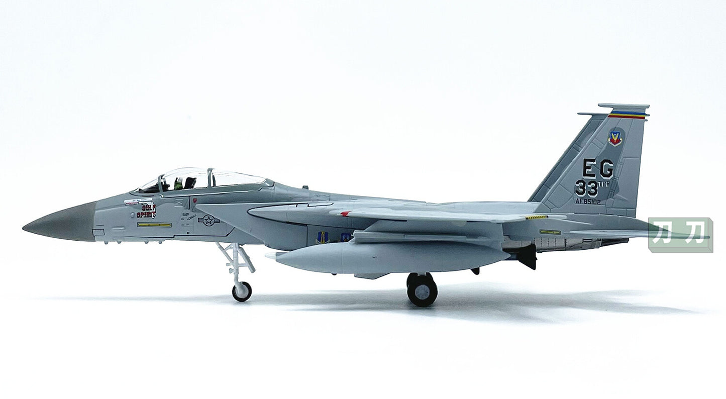 1:100 20CM AMER USA F-15C Fighter Plane Airplane Diecast Military Aircraft Model