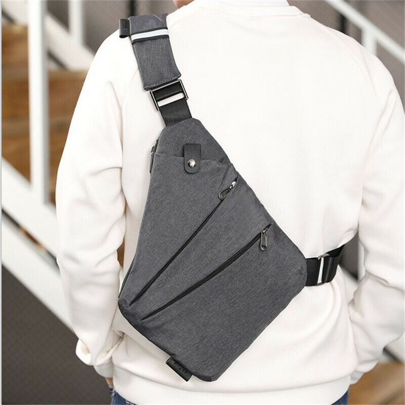 Male Nylon Bags Men's Waterproof Shoulder Bags Chest Bag Crossbody Bag Business