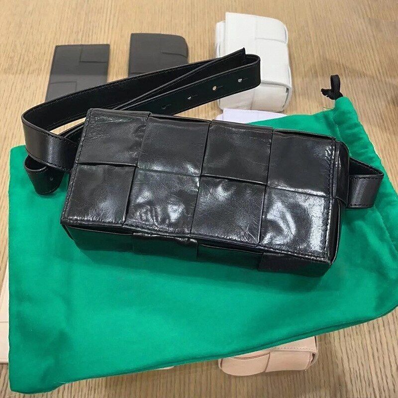 Cow Genuine Leather Waist Bag Crossbody Shoulder Purse Chest Bag Waist Phone Bag