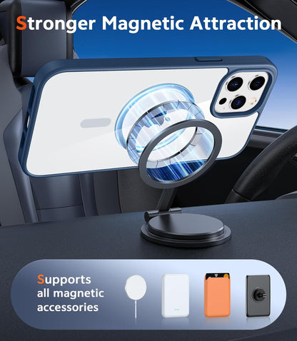 for Iphone 12 Pro-Max Case: Clear Magnetic Phone Cases Compatible with Magsafe S