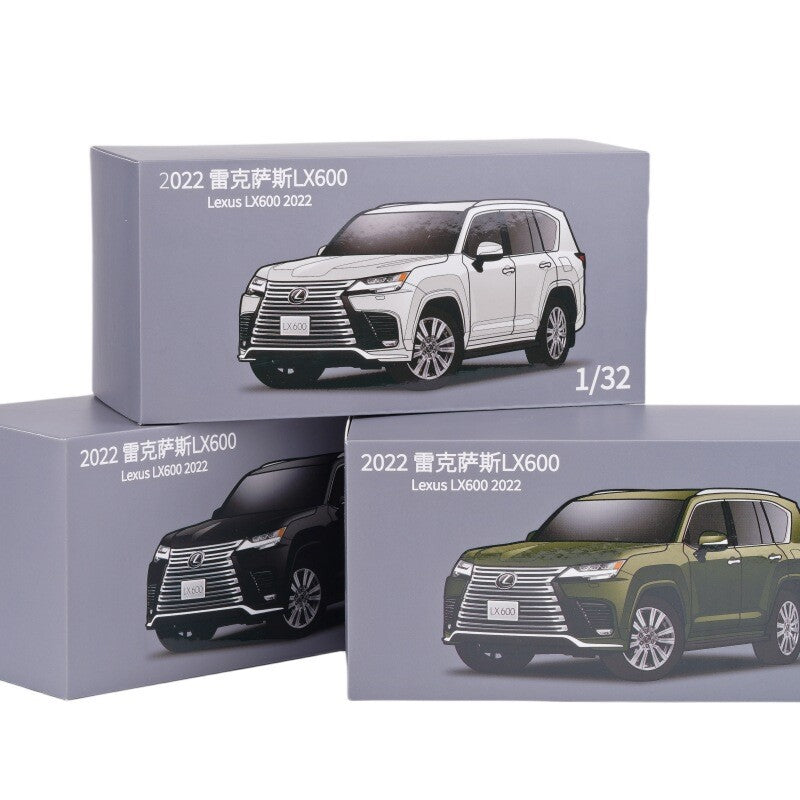1:32 Diecast Lexus LX600 SUV Metal Car Model Toy Door Open Light Gift For Kid