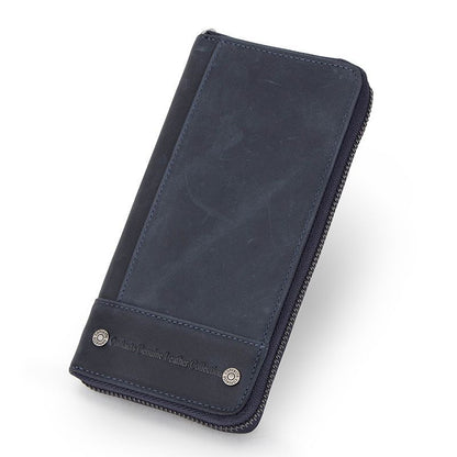 Wallets Genuine Leather Card Holder Purse Zipper Wallet Fashion Clutch Bag 1 PC