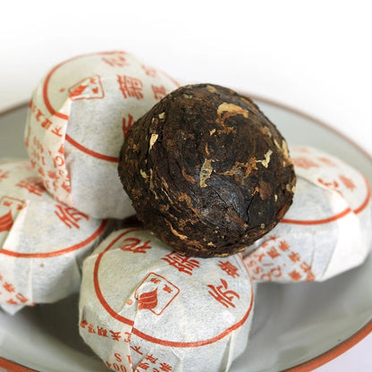 500g 2015 Tribute Chrysanthemum Flower Puer Pu'er Pu erh Tea Mini Ripe Cake