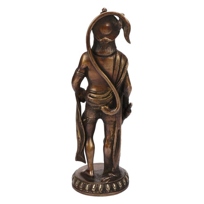 Brass Hindu God Lord Hanuman Standing Idol Statue Figurine Sculpture
