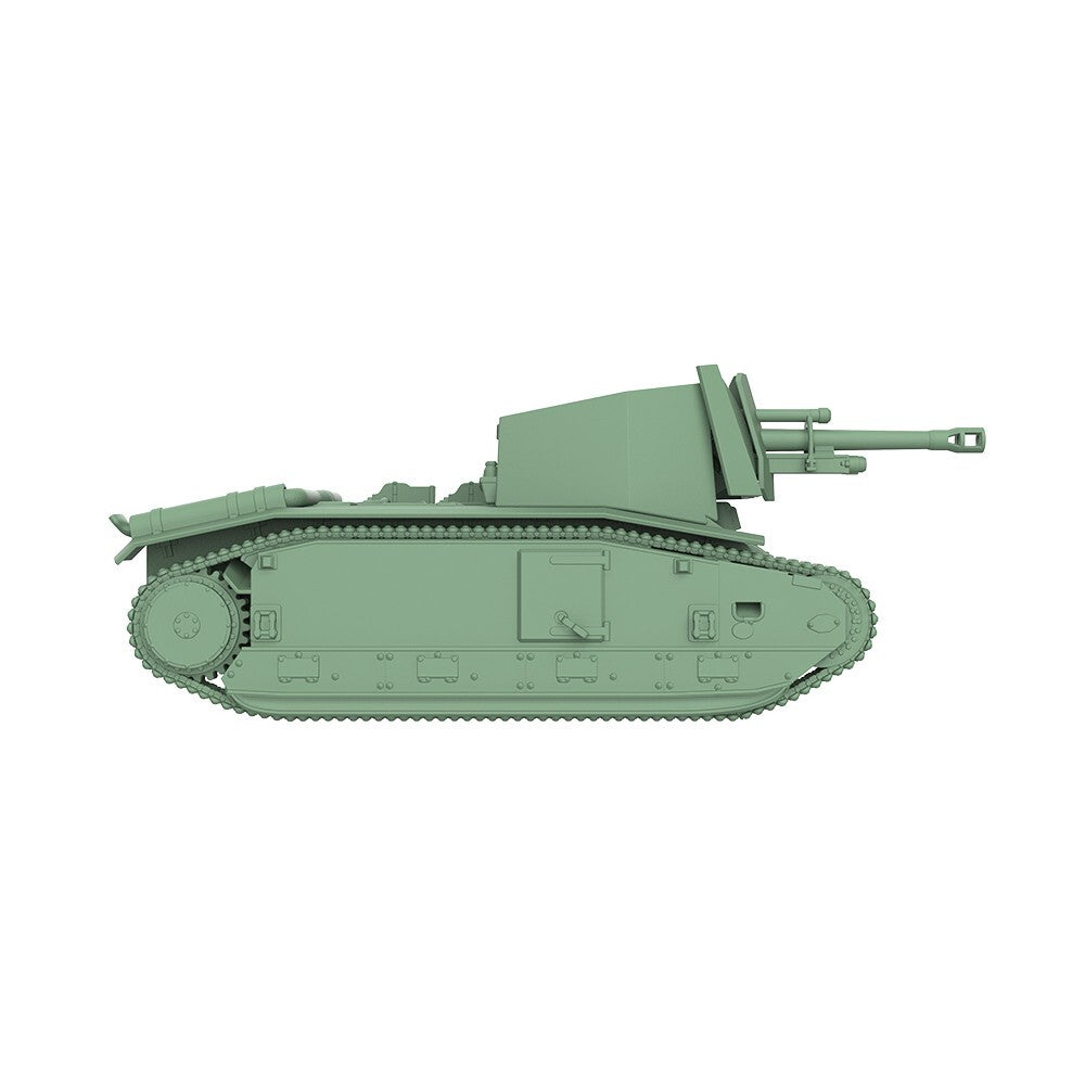 SSMODEL SS200664 1/200 Military Model Kit France 105 leFH18B2 Self-Propelled Gun