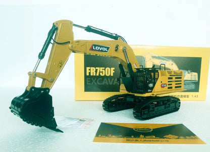 1:43 37CM LOVOL FR750F Excavator Construction Equipment Machinery Diecast Model