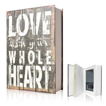 Hideaways Real Pages Secret Book Money Hidden Safe Combination Lock Hollowed Out