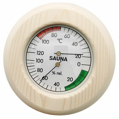 2-In-1 Sauna Bath Thermometer Hygrometer Wood Temperature Humidity Meters 9x15cm