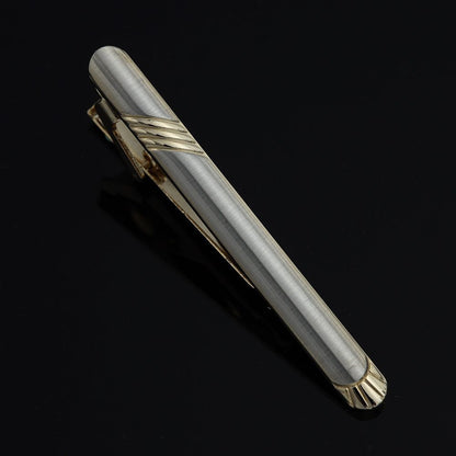 Men Business Necktie Clips 5.5cm Metal Ties Classic Simple Fashion Clasp Jewelry