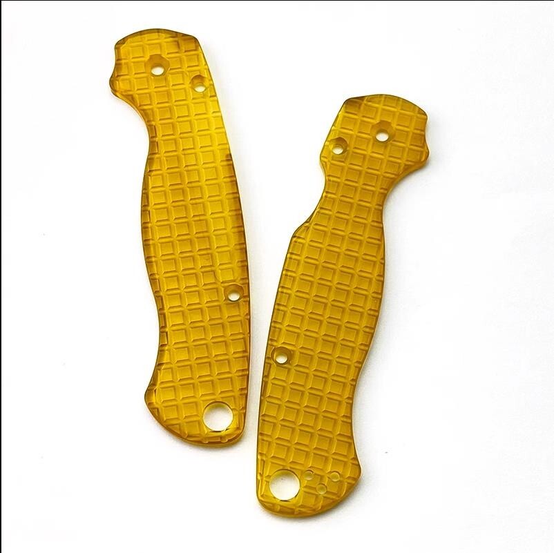 1 Pair PEI Material Knife Handle Scales for Spyderco C81 Para 2 Folding Knives