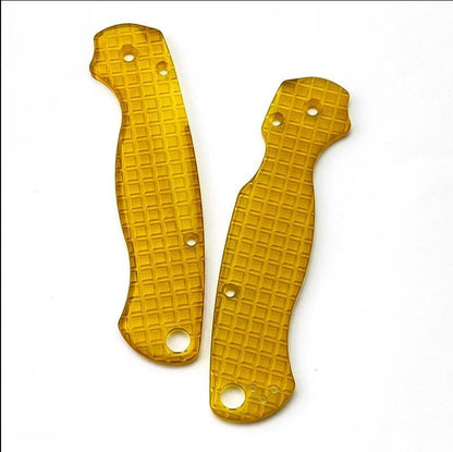 1 Pair PEI Material Knife Handle Scales for Spyderco C81 Para 2 Folding Knives