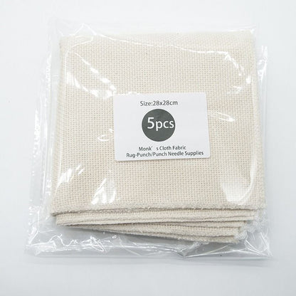 Embroidery Cloth Monks Fabric DIY Needlework Sewing Punch Needle Kit Accessories