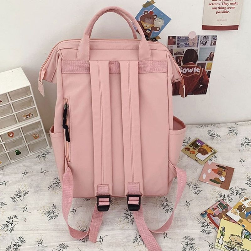 Purple Backpack Waterproof Fancy High School Bag Cute Travel Rucksack 26*18*38CM