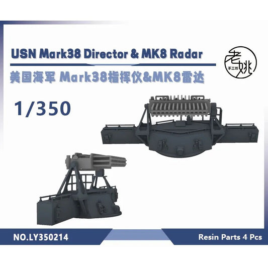 Yao's Studio LY350214 1/350 Model Upgrade U.S Navy Mark38 Director & MK8 Radar