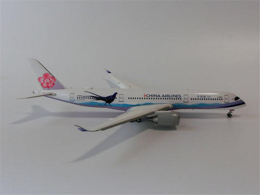 JC Wings CHINA AIRLINES For AIRBUS A350-900 B-18901 FLAPS DOWN 1/400 plane Model