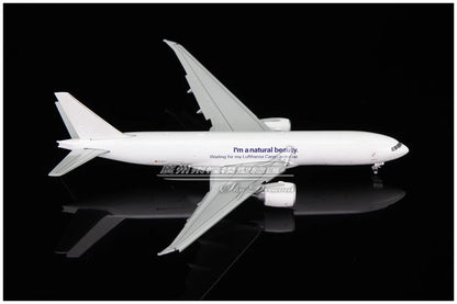 1:400 JC Wings Lufthansa BOEING 777-200LRF Airplane Flap Down Diecast Model