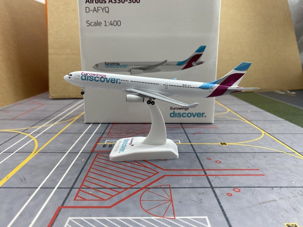 1:400 Hogan Eurowing discover AIRBUS A330-300 Airplane Diecast Aircraft Model