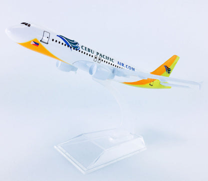16CM CEBU Pacific AIRBUS A320 Passenger Airplane Diecast Aircraft Plane Model