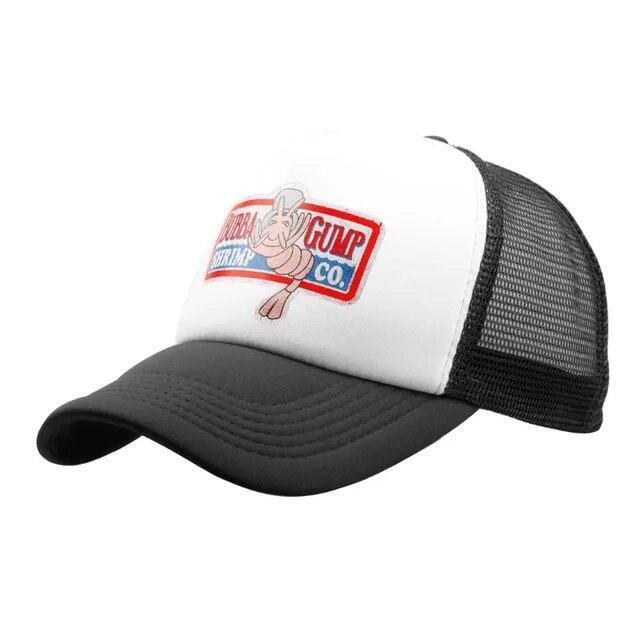 Mens GUMP SHRIMP Mesh Baseball Cap Snapback Hat Adjustable Trucker Outdoor Sport