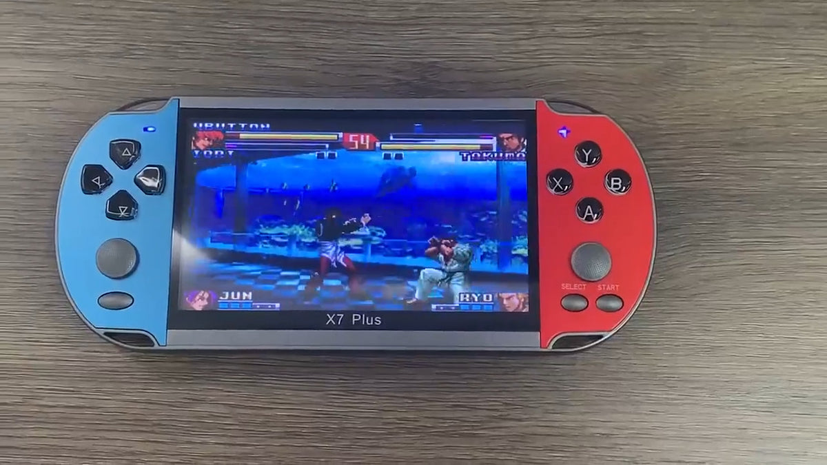 X7 Plus 5.1" Dual Joystick Portable Handheld Game Console Built-in 10000+ Games