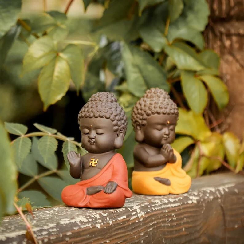 Embersceramic Buddha Pottery Ceramic Tea Pets Chinese Tea Ceremony Accessories