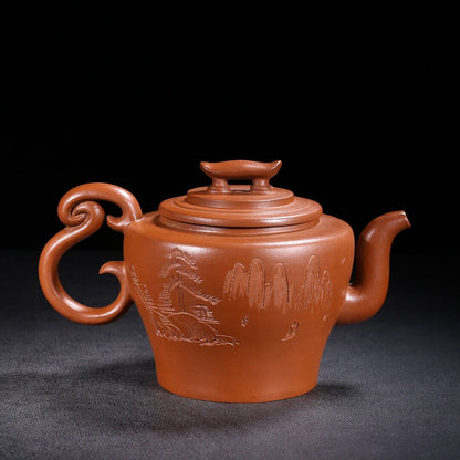 Chinese Yixing Zisha Clay Handmade Exquisite Teapot （上新桥 底款：顾景舟）