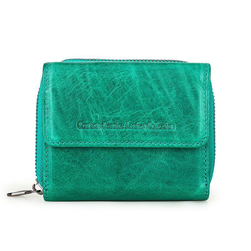 Genuine Leather Wallet Clutch Bag Coin Purse Small RFID Blocking Card Holder 1PC