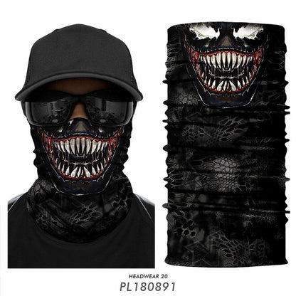 Bandana Mask Neck Gaiter Plaid Hunting Camping Scarf Quick Drying Winter Bicycle