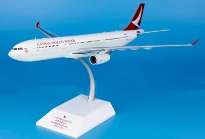 1:200 32CM JC WINGS Cathay Dragon AIRBUS A330-300 Passenger Plane Diecast Model