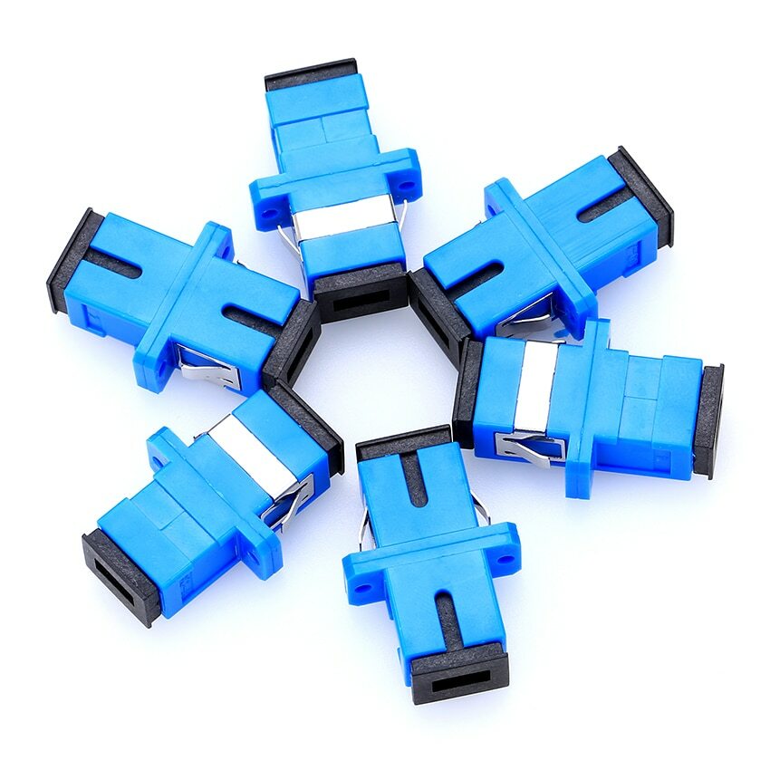50pcs/lot SC Fiber Optic Adapter SC Flange Coupler SC/UPC Adaptor Fiber Coupler