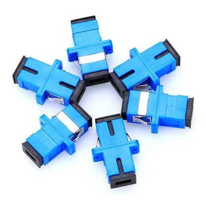 50pcs/lot SC Fiber Optic Adapter SC Flange Coupler SC/UPC Adaptor Fiber Coupler