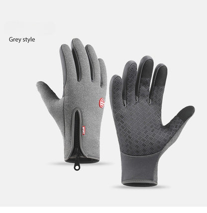 Outdoor Insulated Windproof Waterproof Sports Gloves, Touchscreen Winter Gloves