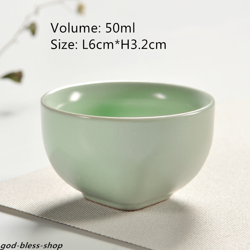 Ruyao Crackle Glaze Tea Cup Chinese Porcelain Kungfu Cup Of Tea China Ceramic