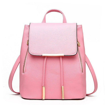 Women's Backpack Rucksack Knapsack Female Backpacks Pu Leather School Travel Bag