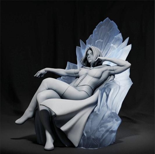 1/24 resin figures model Science fiction beauty spy White Queen 3D printing