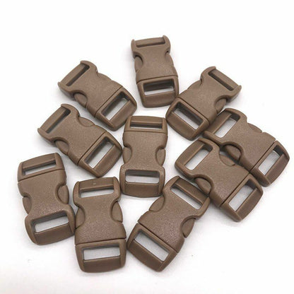 10Pcs Side Release Buckle Curved Paracord Dog Collar Strap Webbing Outdoor Camp