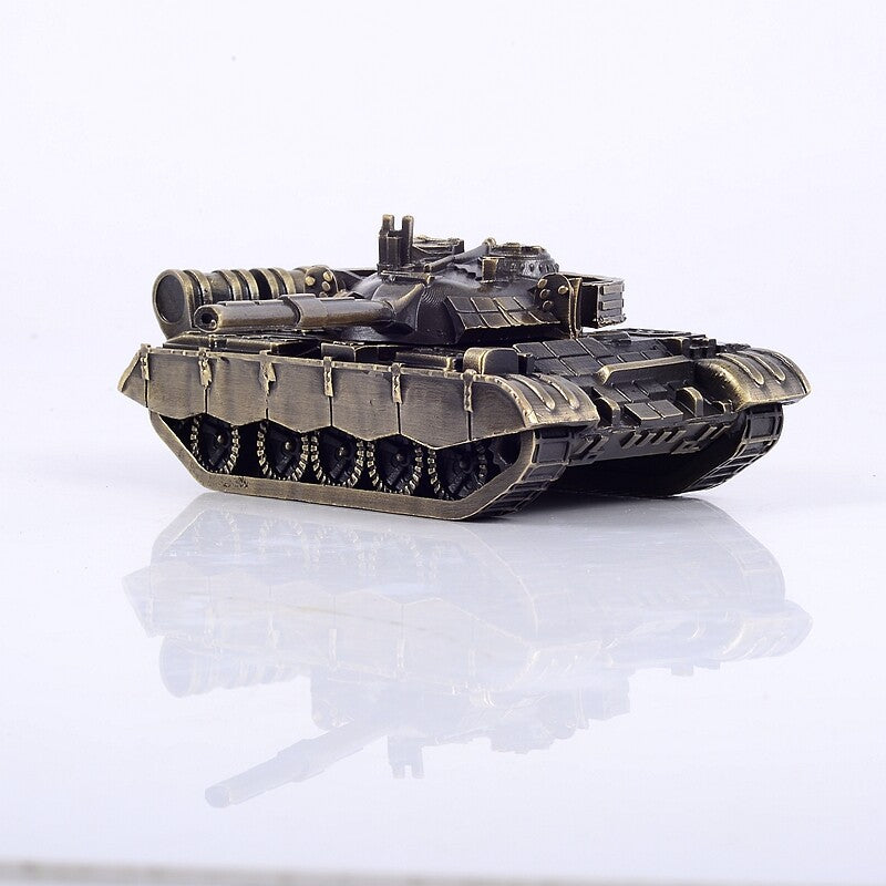 1:72 China PLA Type 59D MBT Main Battle Tank Model All-metal Bronze