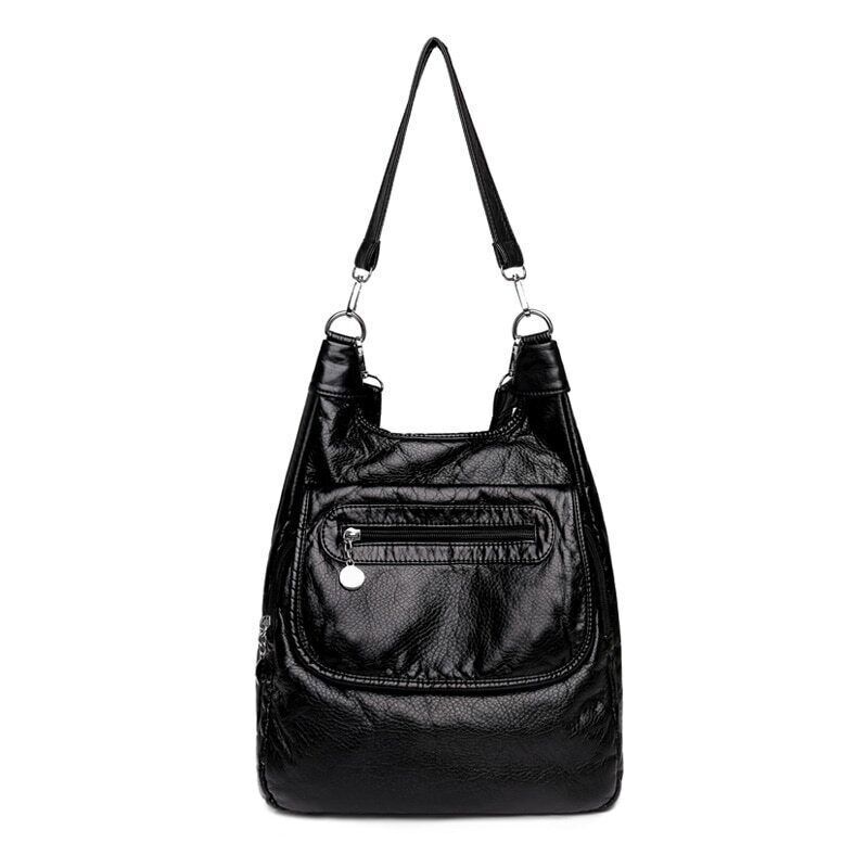 PU Leather Women's Backpack Shoulder Bags Ladies Travel Bag Pack