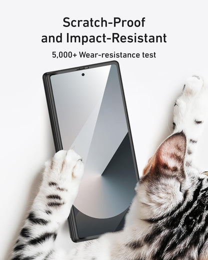 for Samsung Galaxy Z Fold7 Case with Screen Protector, Built-In Privacy Screen &