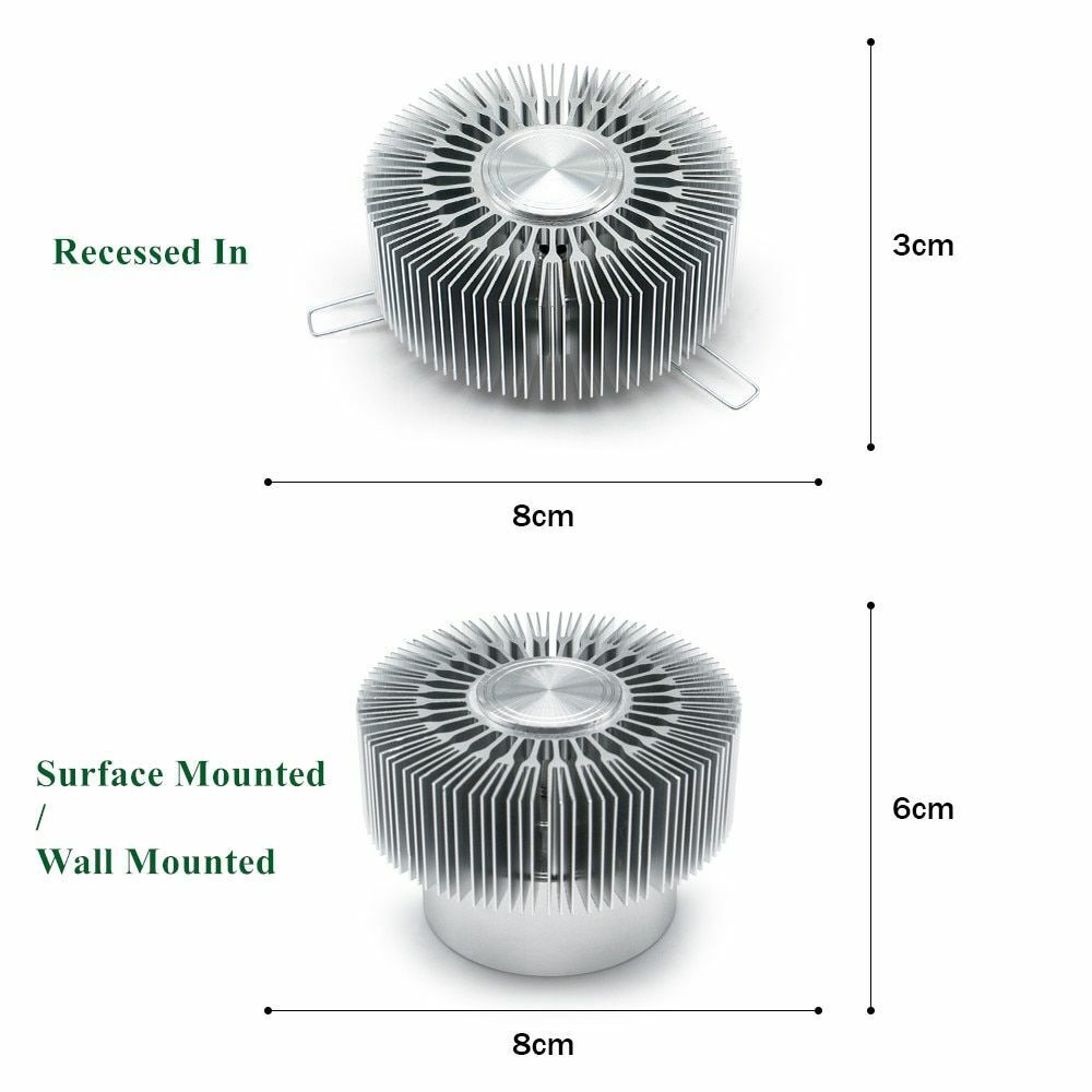 Modern LED Downlight Recessed Spot Ceiling Lamp Surface Mounted Colorful Spot