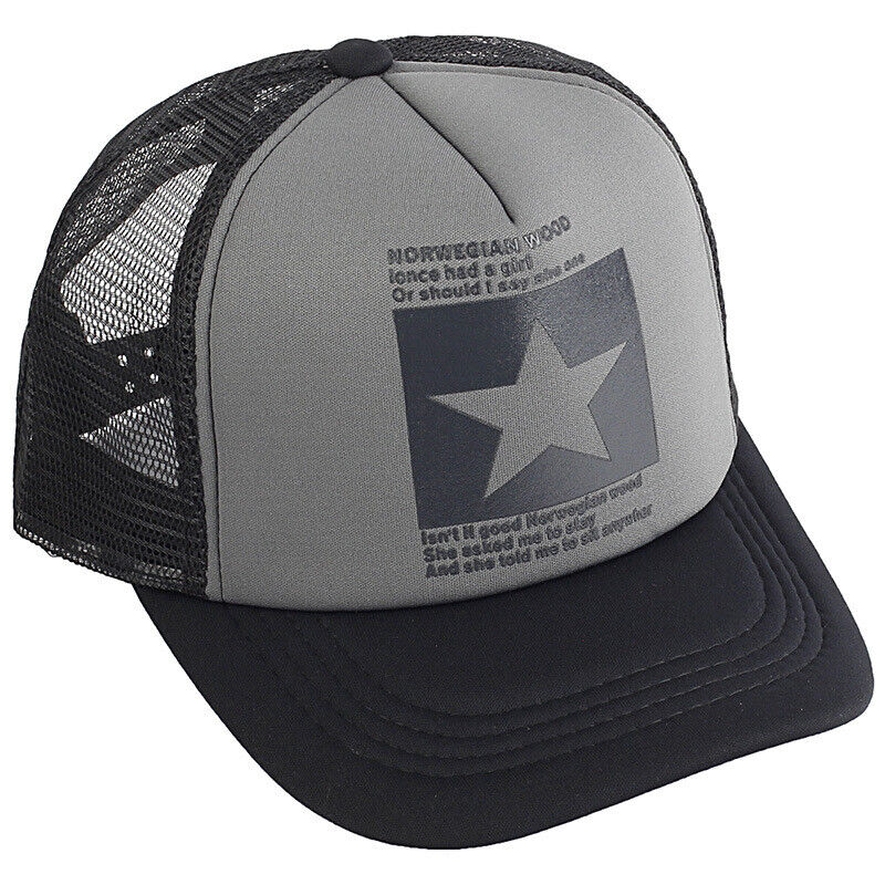 Mens Trucker Hat Mesh Baseball Cap Snapback Adjustable Hip Hop Flat Solid Blank