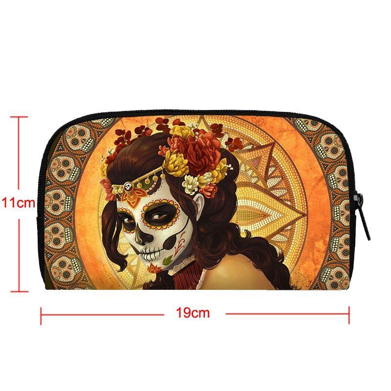 Cartoon Gothic Wallets Cute Purse Clutch Bag Phone Holder Ladies Coin Bags Long