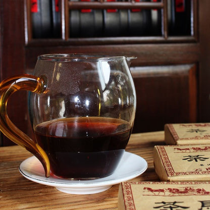 250g Yunnan Pu'er Tea Ripe Tea Brick 2018 Tea Horse Road Yi Wu Ancient Tree