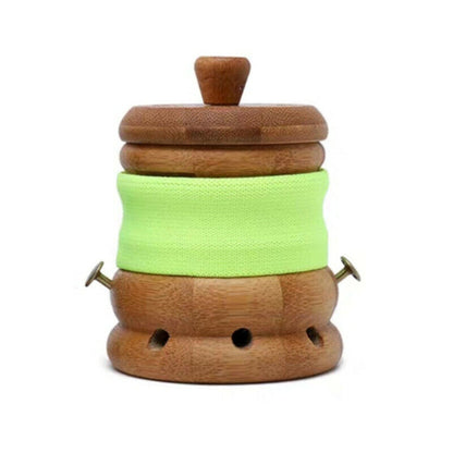 Portable Moxibustion Bamboo Moxa Pot Wooden Handwork Wormwood Strip Box Tool艾灸艾草