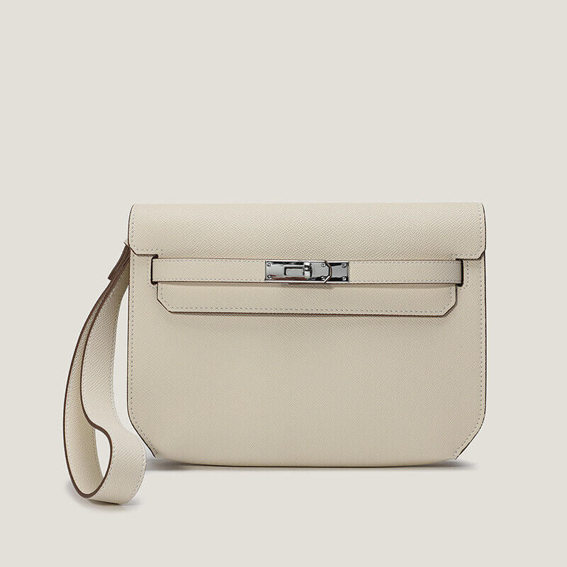 Small Flap Real Leather Belt Clutch Purse Briefcase Shoulder bag Satchel Handbag