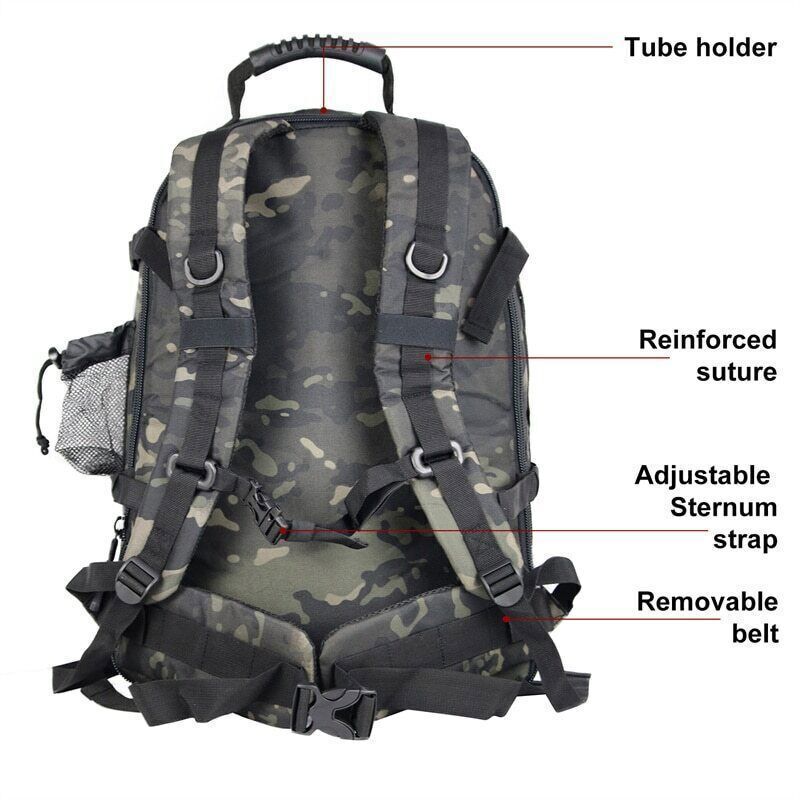 60L Rucksack 3P Outdoor Travel Hiking Rucksacks Camping Climbing Bags