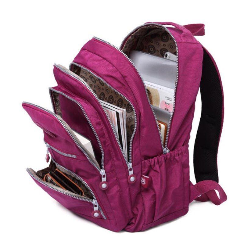 Backpack Teenage Girl Women Backpacks Nylon Waterproof Laptop Bag Travelling 1PC