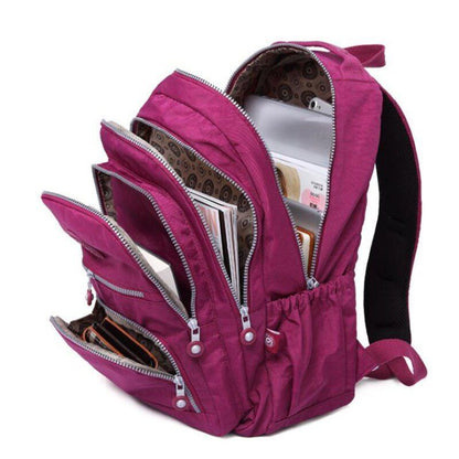 Backpack Teenage Girl Women Backpacks Nylon Waterproof Laptop Bag Travelling 1PC