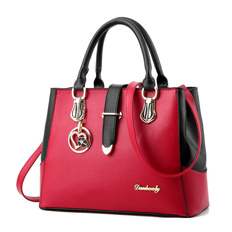 Women's Ladies PU Leather Handbag Shoulder Messenger Satchel Tote Crossbody Bags